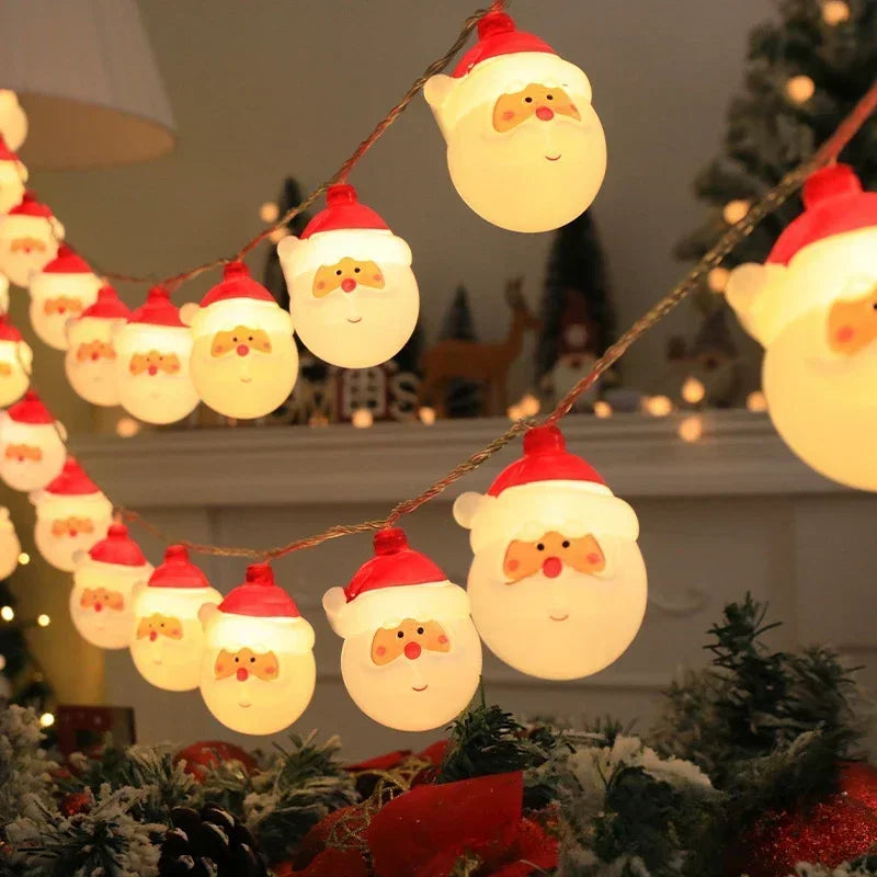 Battery LED Christmas Character Garland