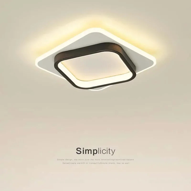 Nordic Luxury Round Copper LED Ceiling Light