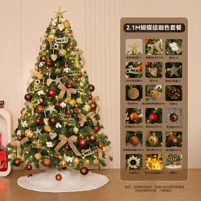 Christmas Tree Set with Lights & Ornaments