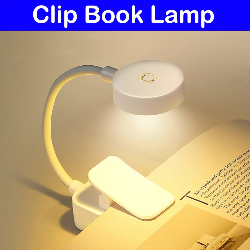 Mini LED Clip-On Reading Light (3 Modes)