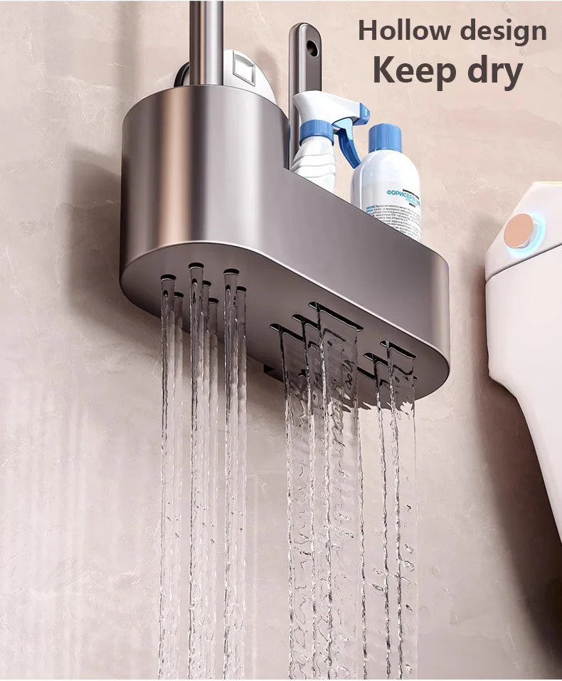 Suporte para escova de sanita, utensílio de limpeza espacial, em alumínio, para montagem na parede, com ventosa, acessório para casa de banho.