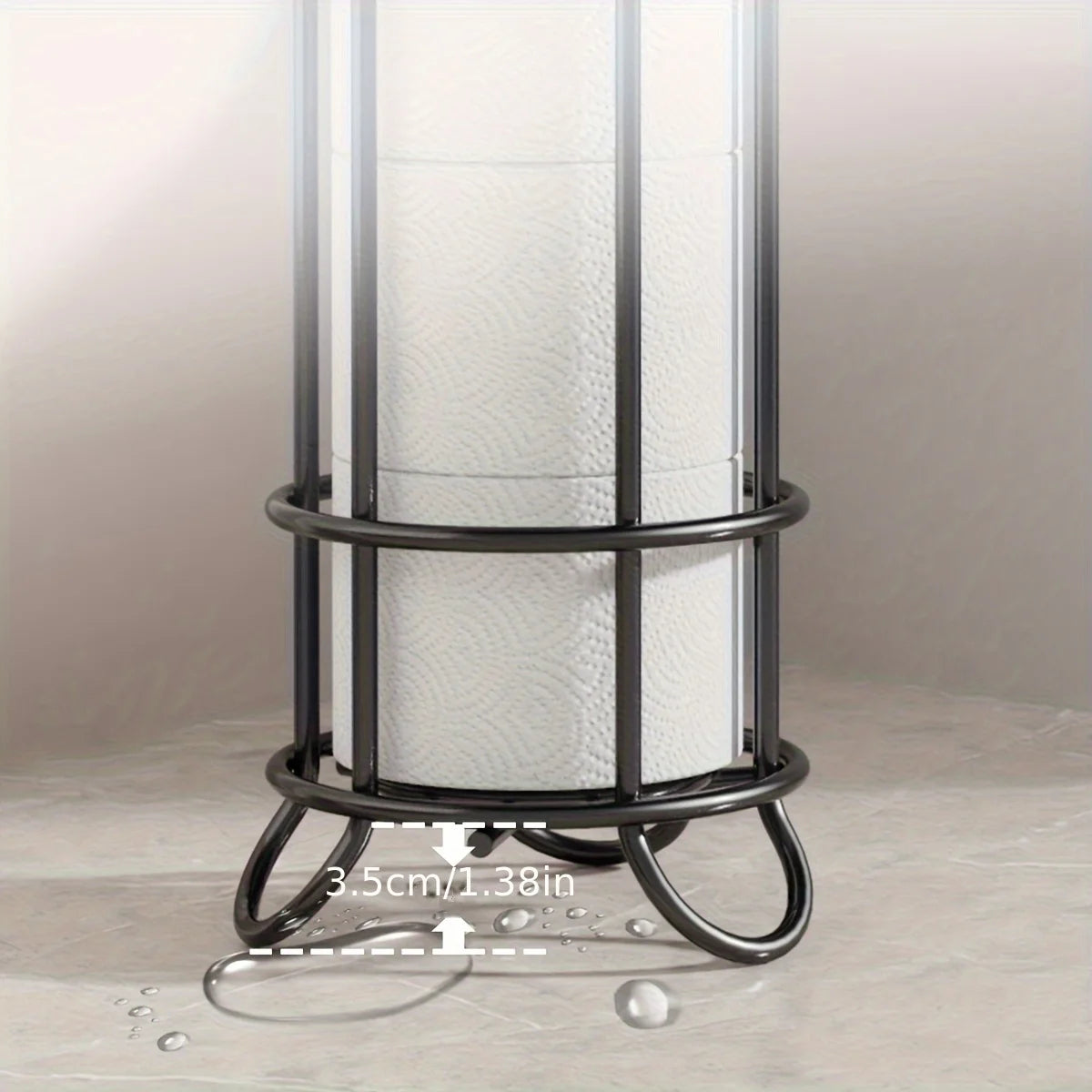 Suporte para toalhetes de papel de casa de banho, suporte para toalhetes de papel doméstico em ferro, suporte para toalhetes de cozinha, limpeza prática, multifuncional e simples.