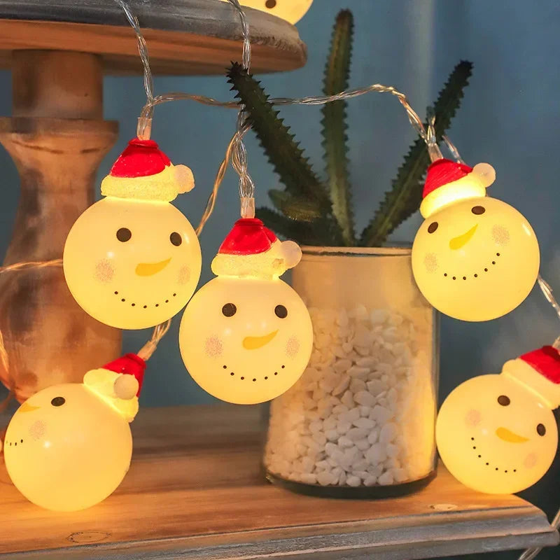 Battery LED Christmas Character Garland