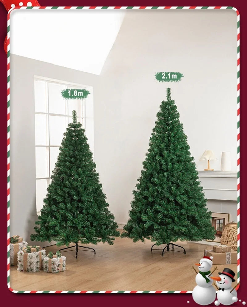 Large Encrypted Green PVC Christmas Tree