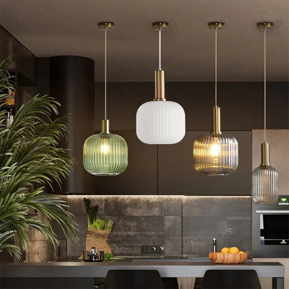 Nordic Single-Head Glass Pendant Light