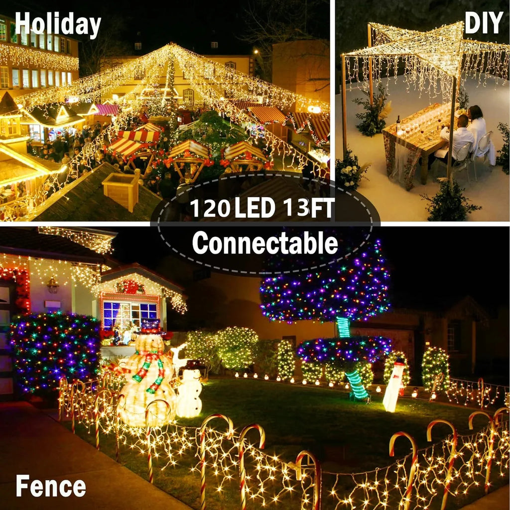 2025 LED Icicle Street Garland (4m × 0.6m)