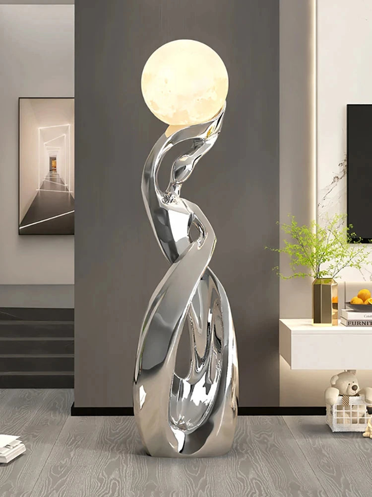 Nordic Luminous Abstract Sculpture