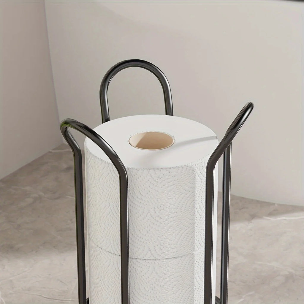 Suporte para toalhetes de papel de casa de banho, suporte para toalhetes de papel doméstico em ferro, suporte para toalhetes de cozinha, limpeza prática, multifuncional e simples.