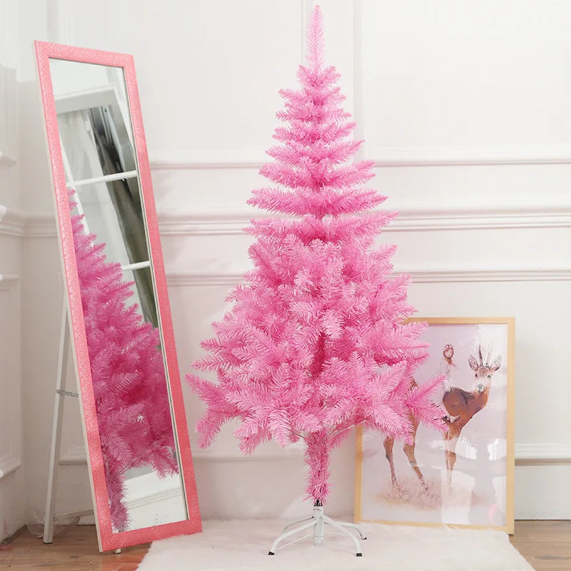 Artificial Pink Rose Christmas Tree Decor