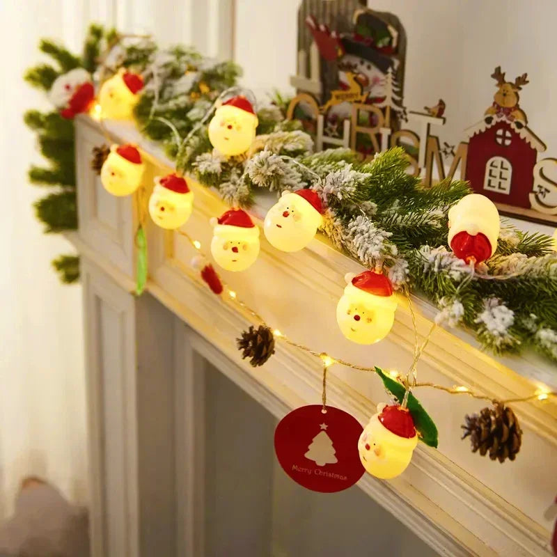 Battery LED Christmas Character Garland