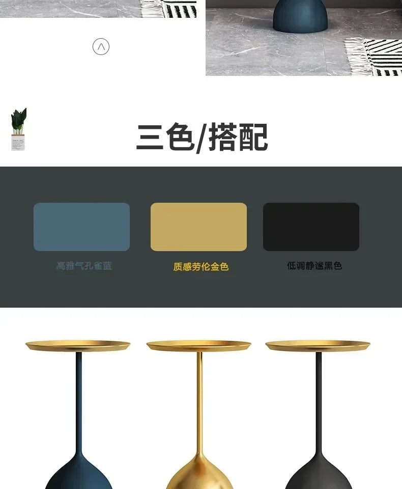 Nordic Marble Gold Side Table