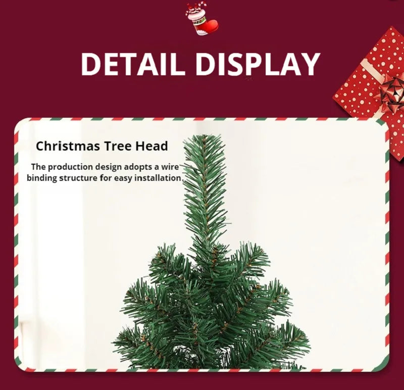 Large Encrypted Green PVC Christmas Tree