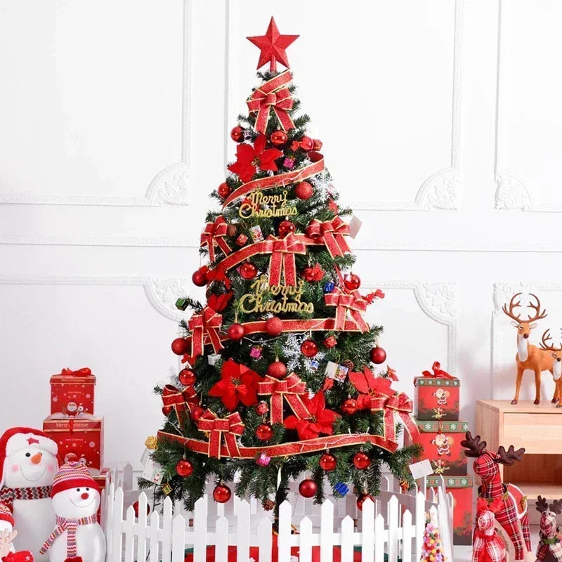 Large Encrypted Green PVC Christmas Tree