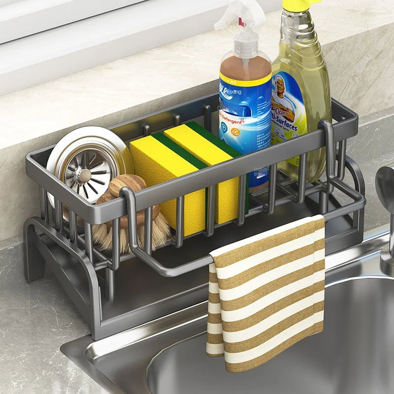 Kitchen Sink Sponge & Cloth Draining Rack