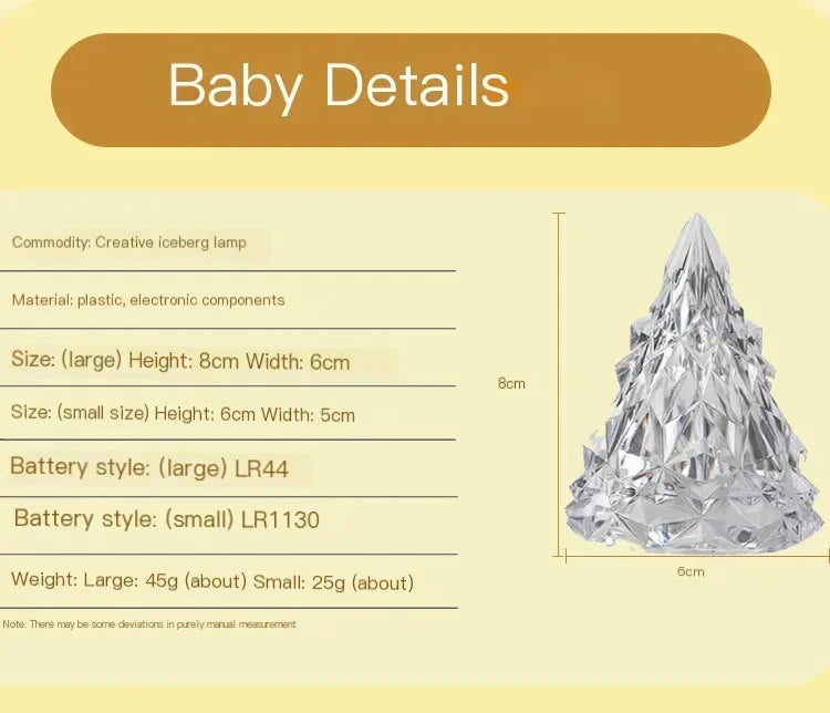 Cute Battery-Powered Christmas Lamp