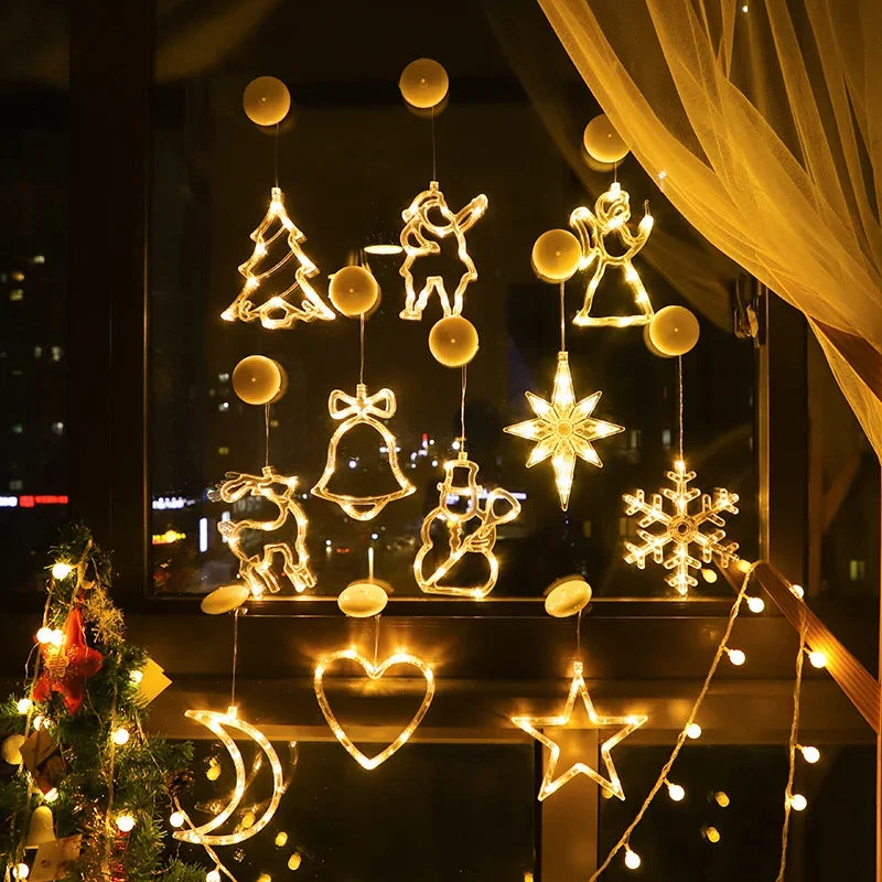 Hanging LED Christmas Window Ornaments