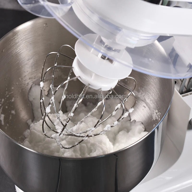 Batedeira multifuncional para massa de 5/6,5/8/10 litros, ideal para cozinha doméstica, para bolos e outras preparações alimentares.