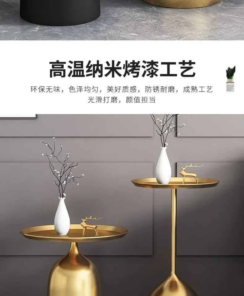 Nordic Marble Gold Side Table