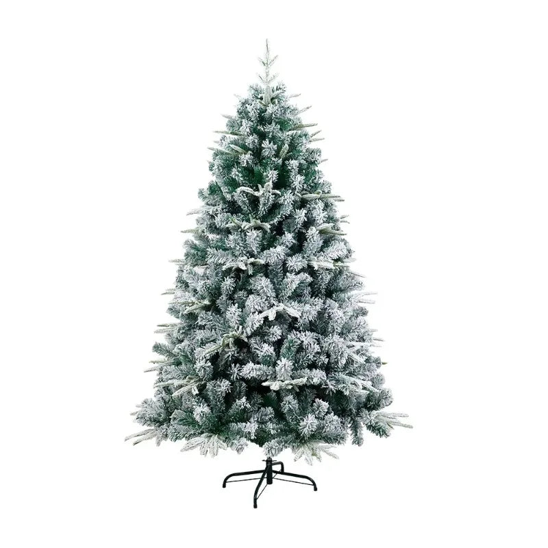 Snow-Sprayed PE+PVC Artificial Christmas Tree