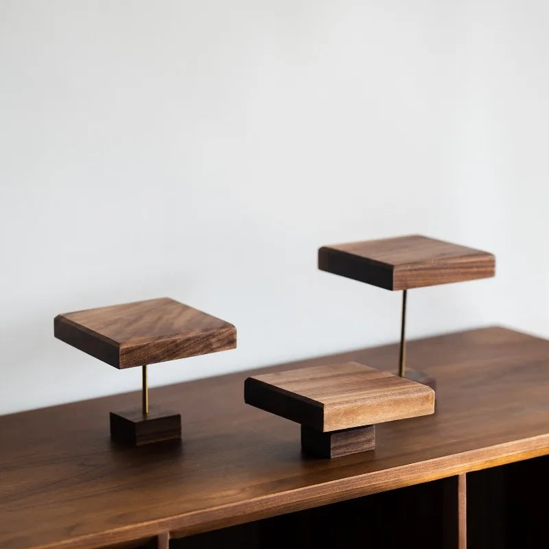 Walnut Jewelry Display Stand