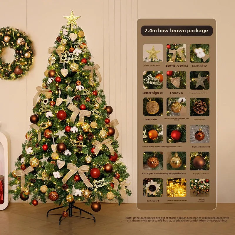 Christmas Tree Set with Lights & Ornaments