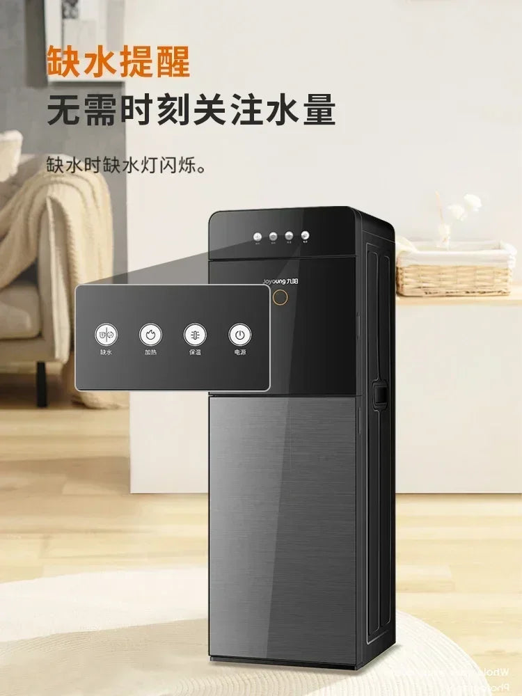 Dispensador de água doméstico automático inteligente de 220 V com reservatório inferior, vertical, novo, com refrigeração e aquecimento integrados.