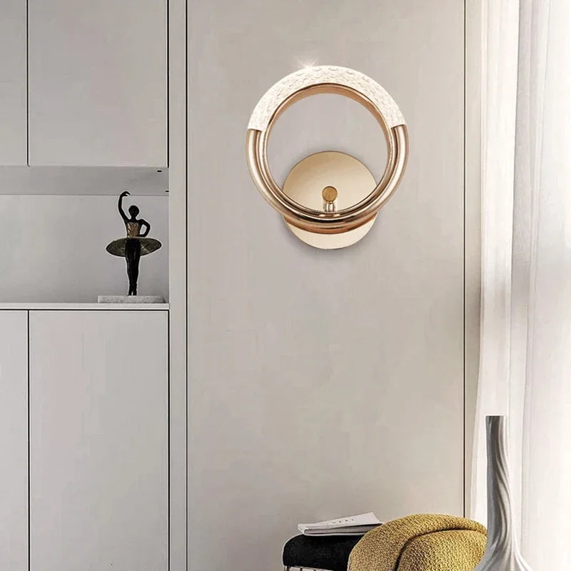 Rose Gold Acrylic Luxury Wall Sconce
