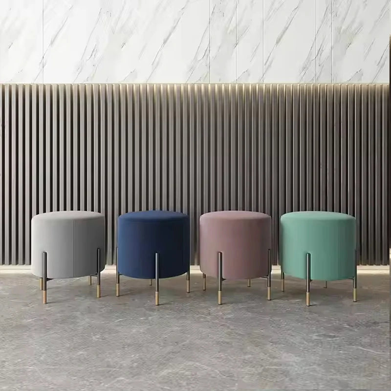 Scandinavian Light-Luxury Velvet Stool