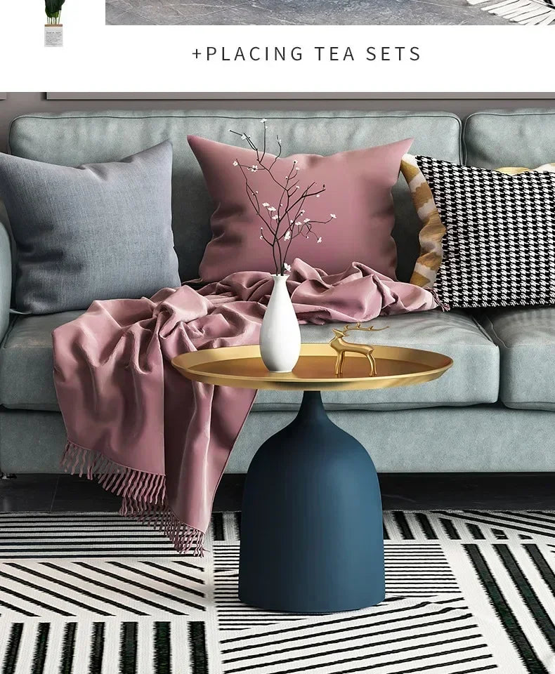 Nordic Marble Gold Side Table