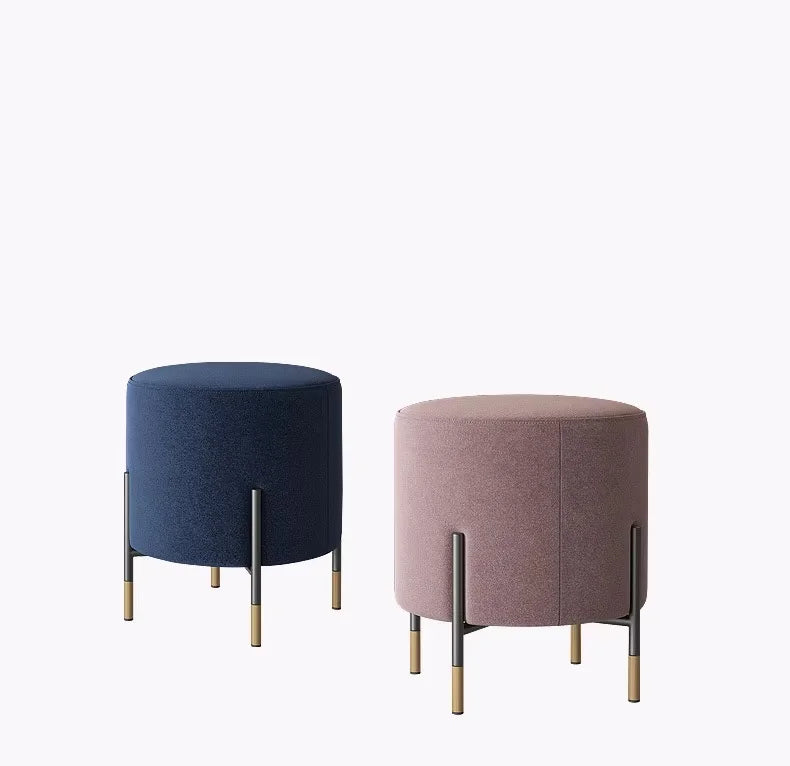 Scandinavian Light-Luxury Velvet Stool