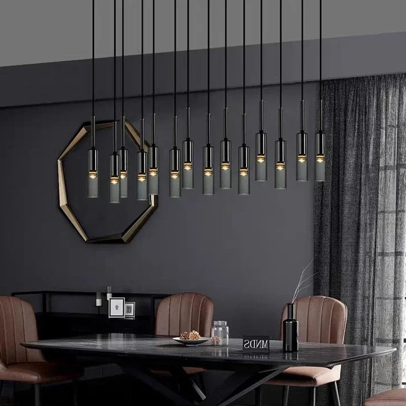 Modern Smoky Grey Glass Pendant Light
