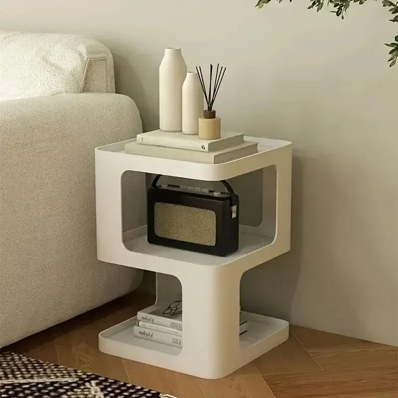 Modern White Multifunction Side Table