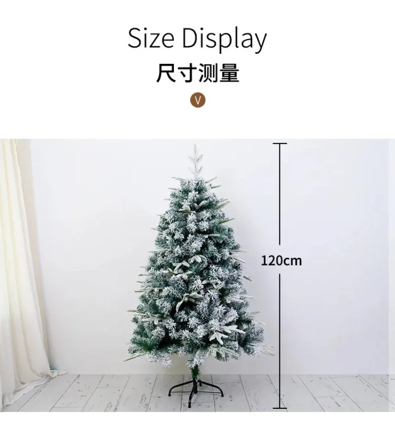 Snow-Sprayed PE&PVC Artificial Christmas Tree