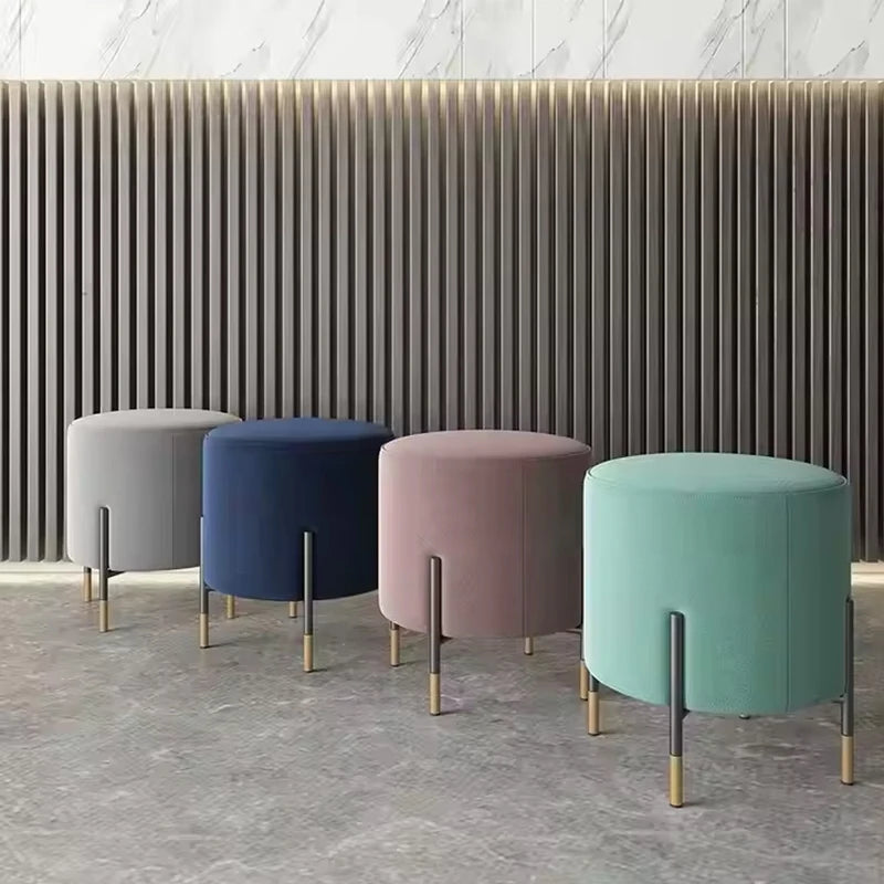 Scandinavian Light-Luxury Velvet Stool
