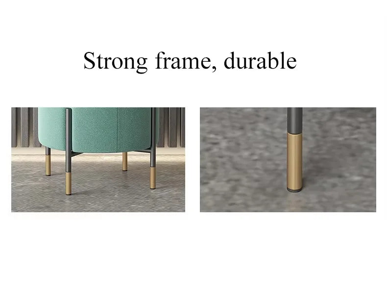 Scandinavian Light-Luxury Velvet Stool