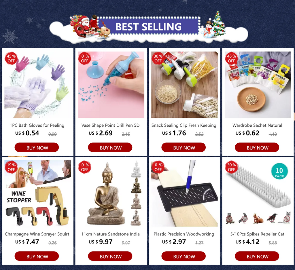 Mini Christmas Tree with Wooden Base