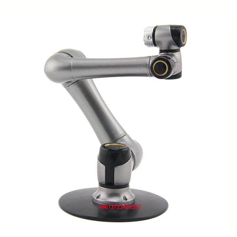 Modelo de braço robótico de 6 eixos à escala 1:5,5, modelo de robô industrial, braço robótico humano-industrial, robô colaborativo, modelo para ensino, cena de presente.
