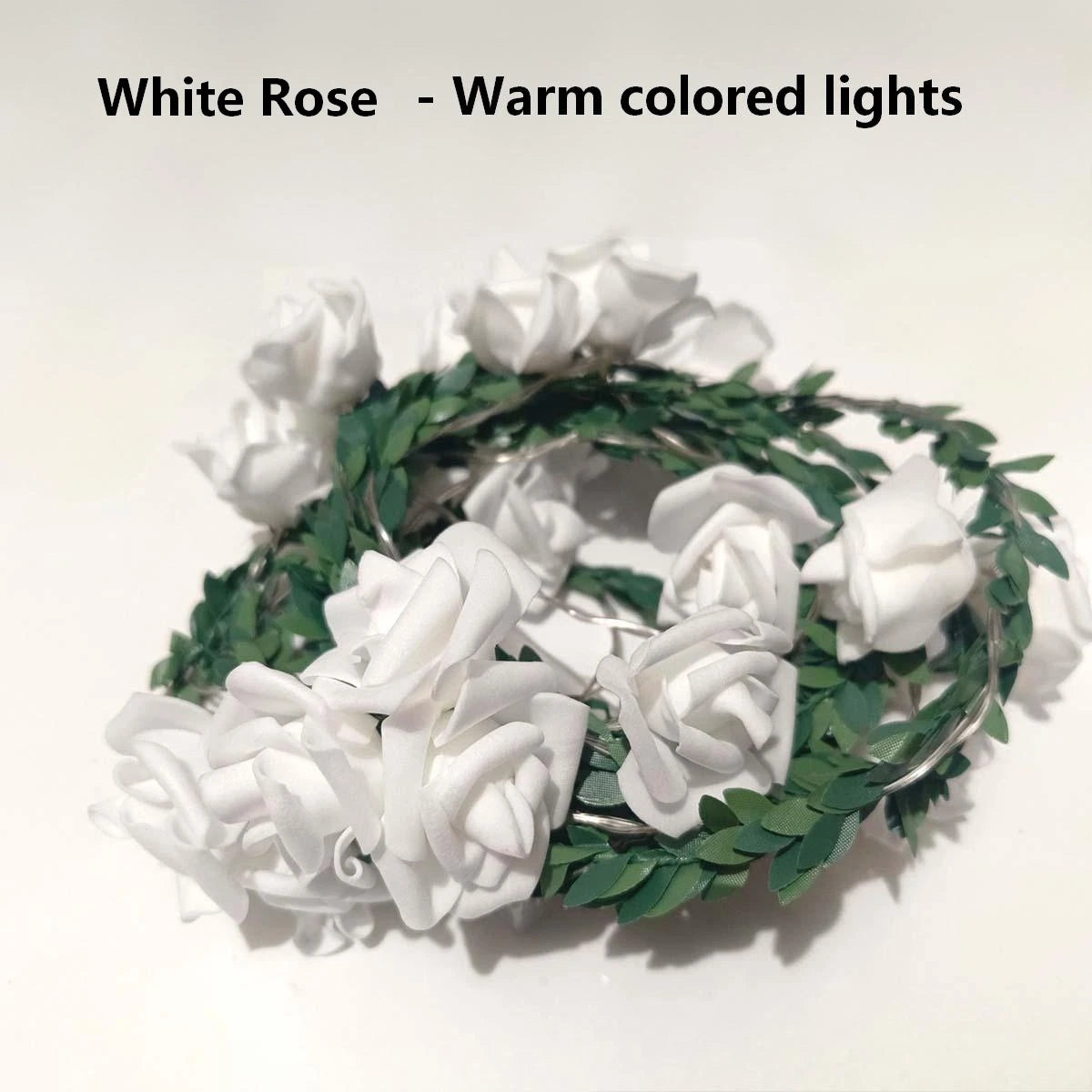 Rose LED Ivy Garland (Battery Powered)