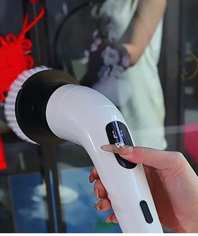 Escova de limpeza elétrica multifuncional sem fios para uso doméstico, utensílios de cozinha, escovas de cabelo, vassoura de casa de banho, esfregonas para sanitas.