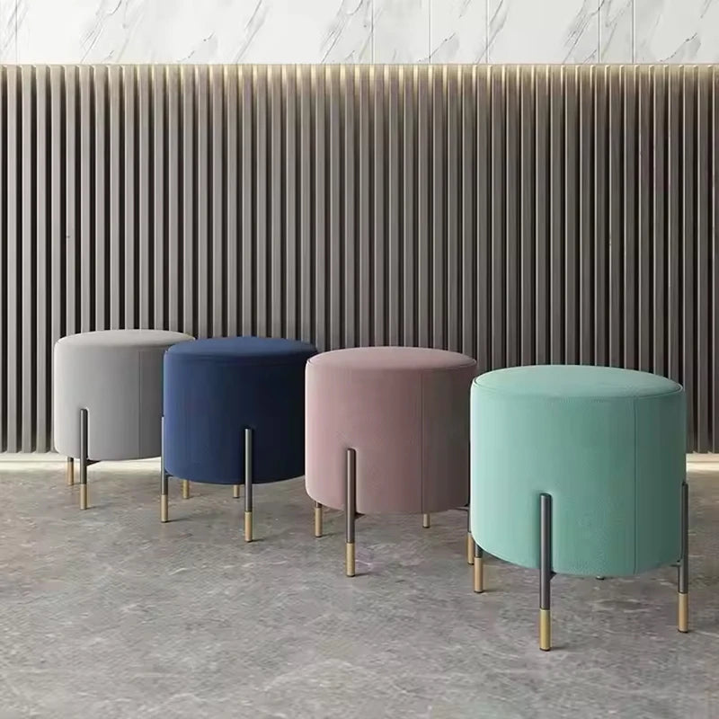 Scandinavian Light-Luxury Velvet Stool