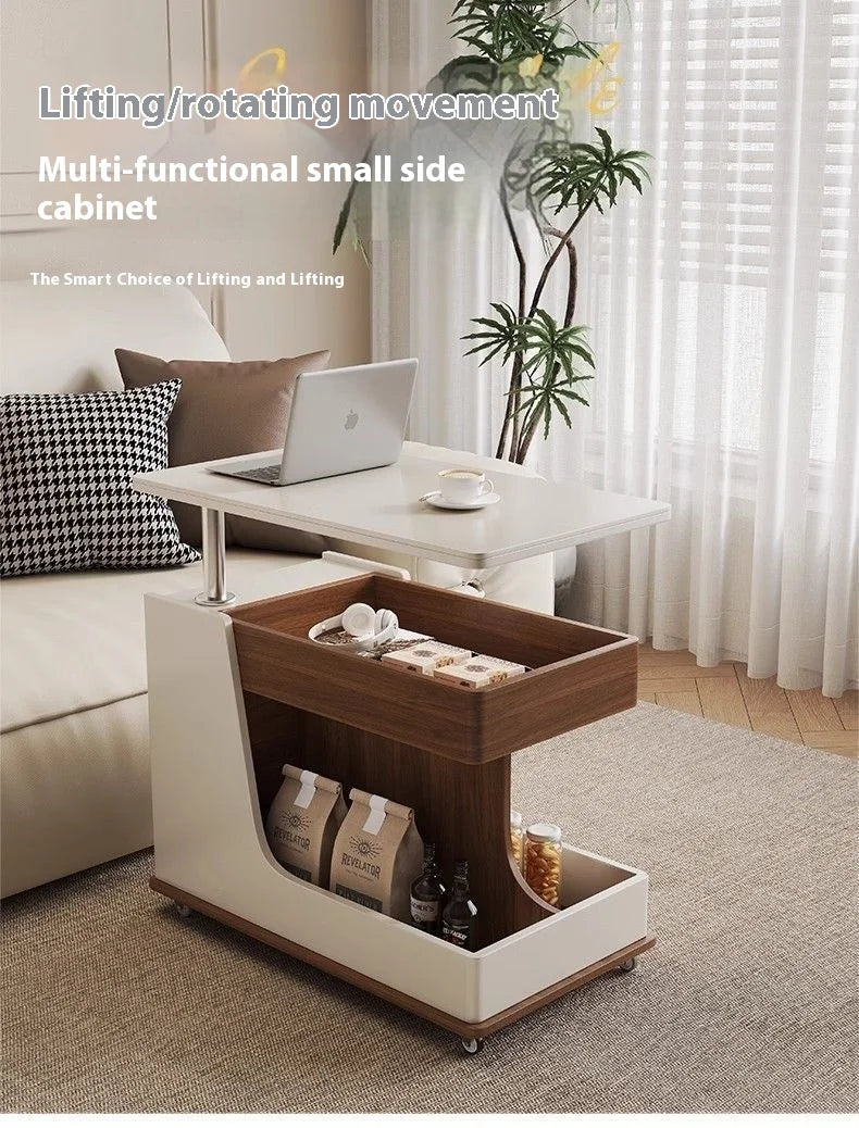 Luxury Solid Wood Slate Side Cabinet