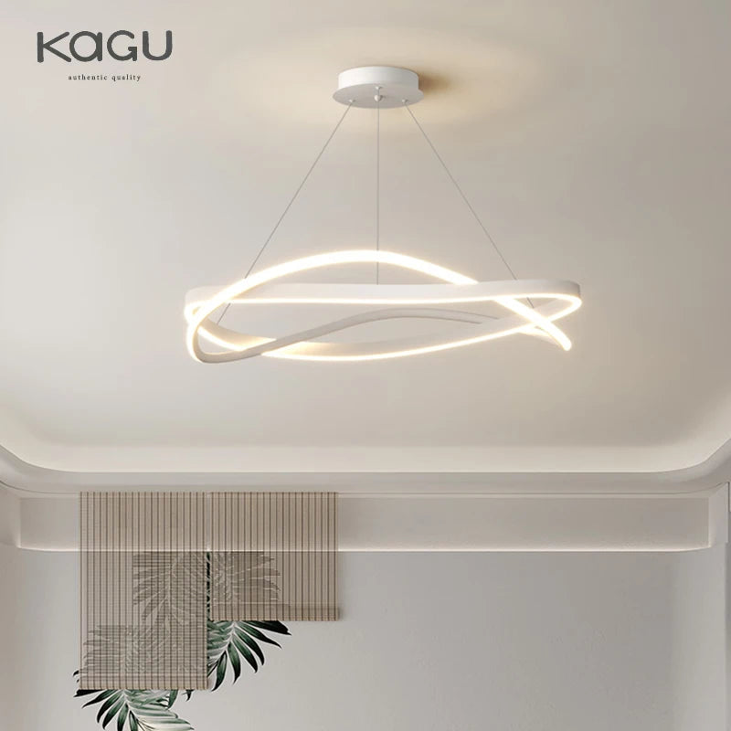 Candeeiros suspensos minimalistas e luxuosos para sala de estar, estilo pós-moderno, simples, para restaurante, quarto e decoração de casa.