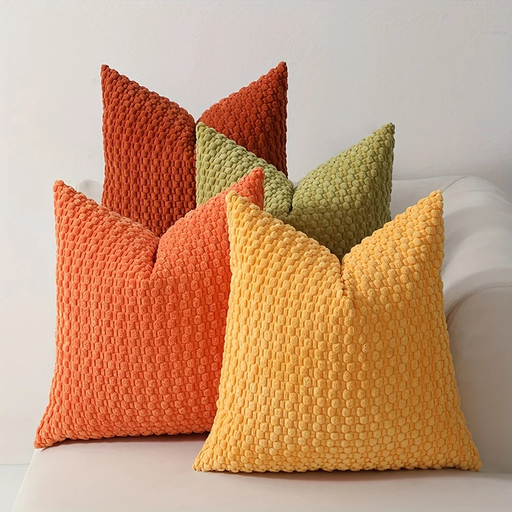 4-Piece Luxury Velvet Double-Sided Cushion Cover Set
