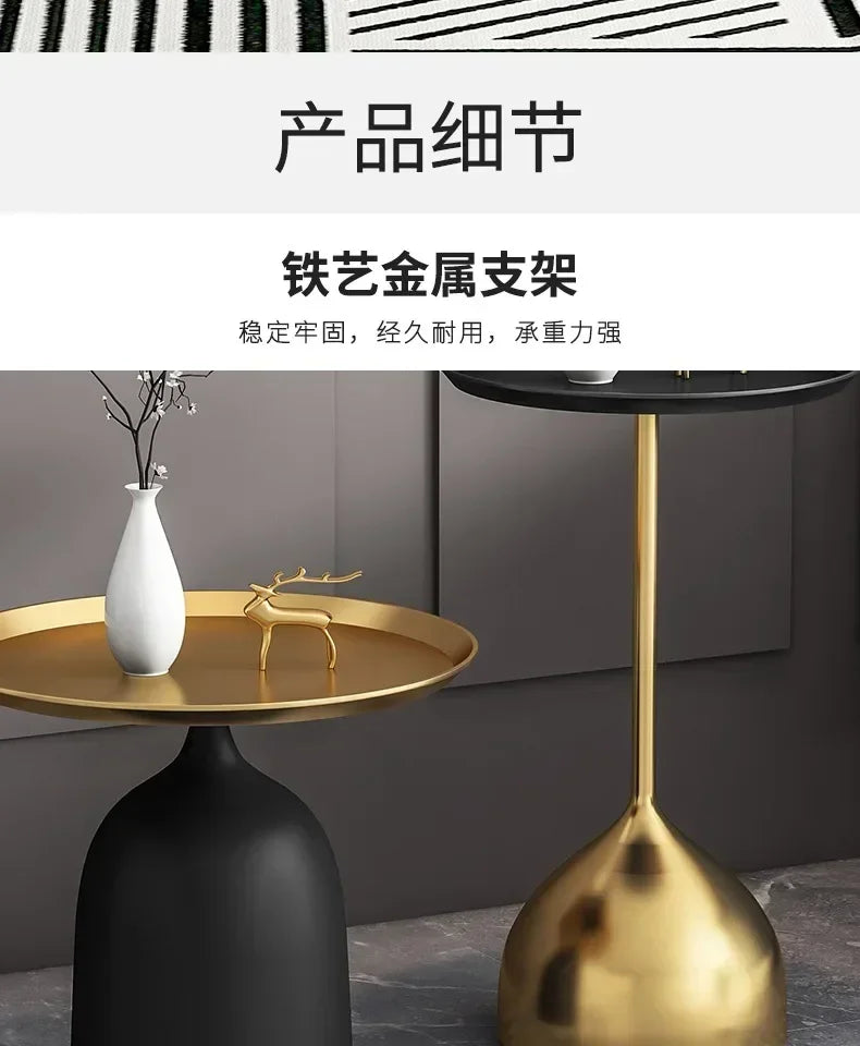 Nordic Marble Gold Side Table