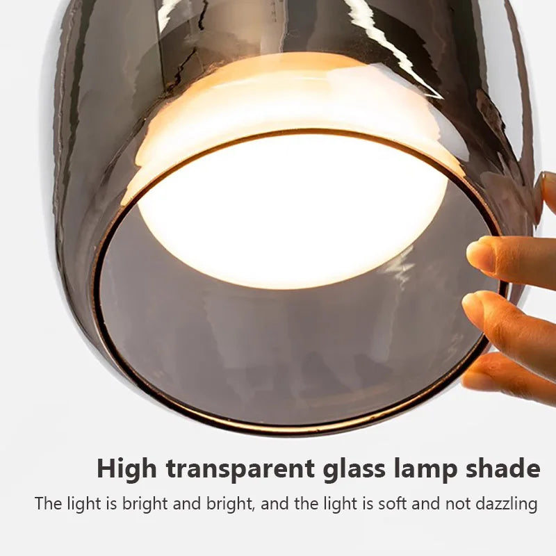 Nordic Luxury Glass LED Pendant Lamp