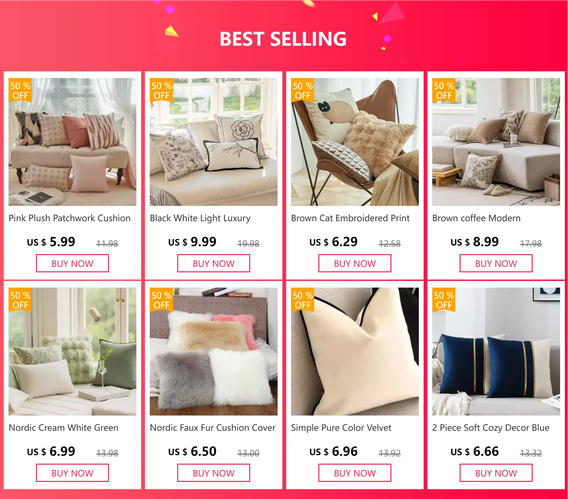 Purplish Red Luxury Velvet Cushion Cover