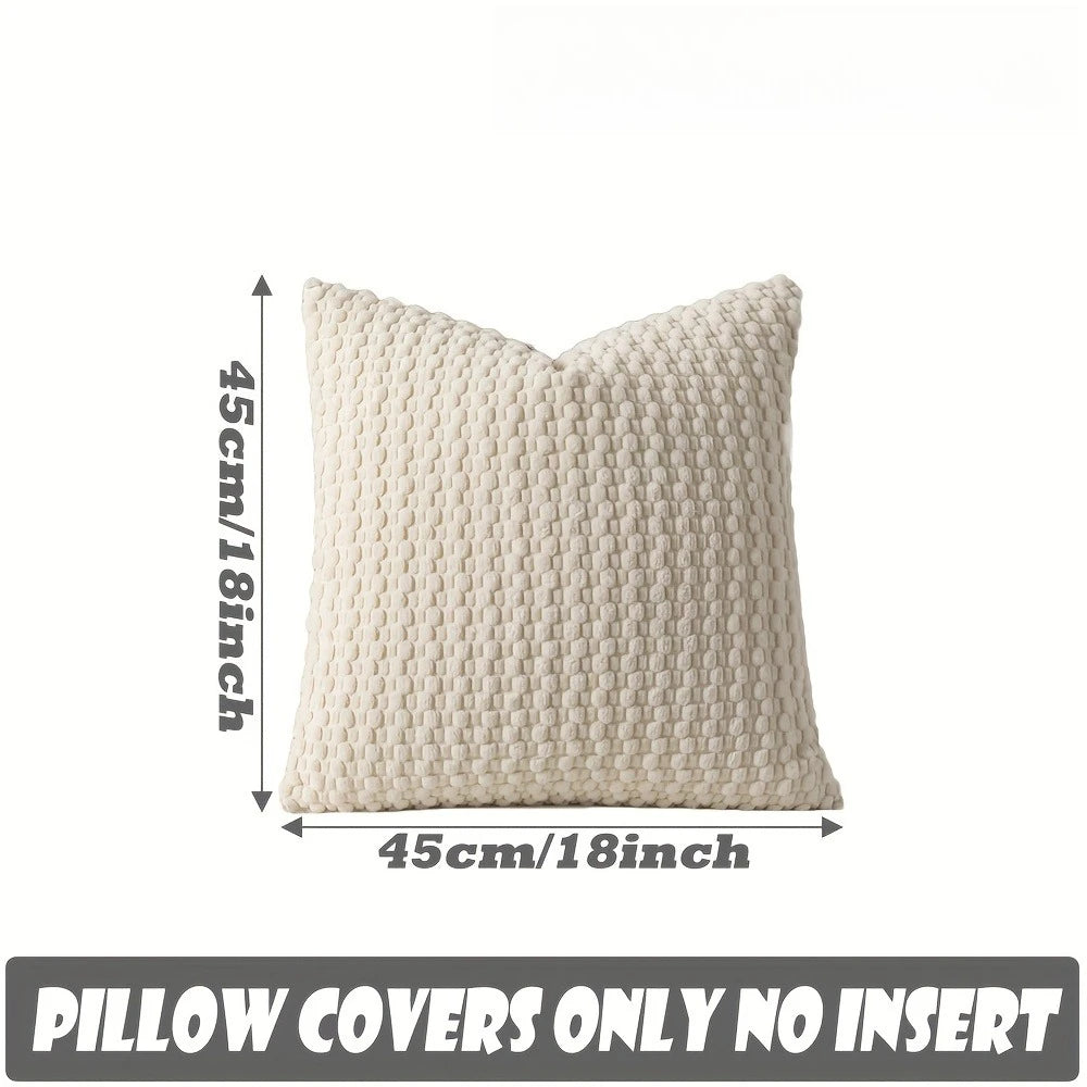 4-Piece Luxury Velvet Double-Sided Cushion Cover Set