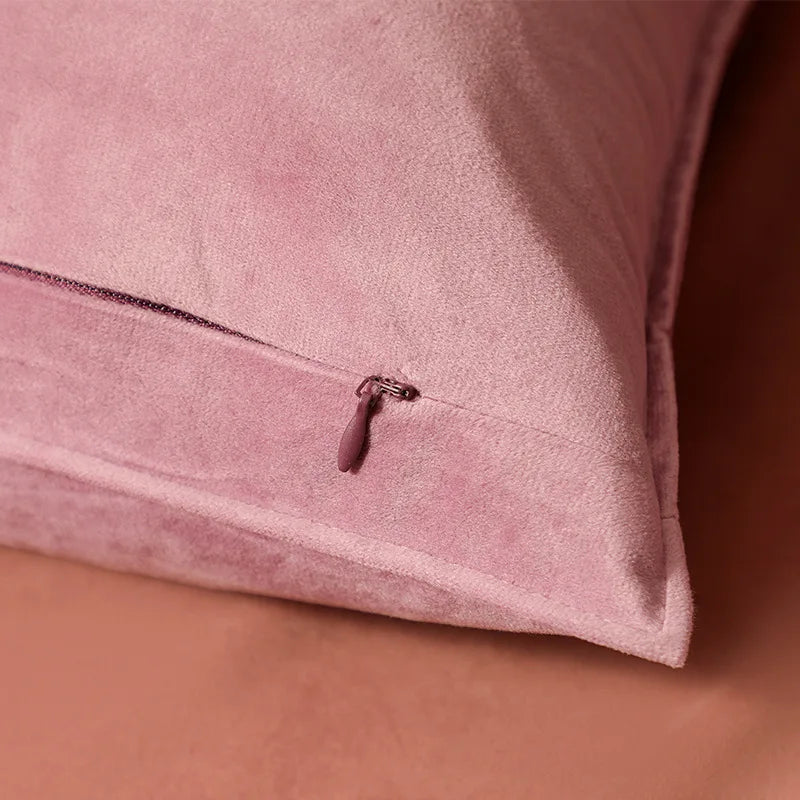 Purplish Red Luxury Velvet Cushion Cover