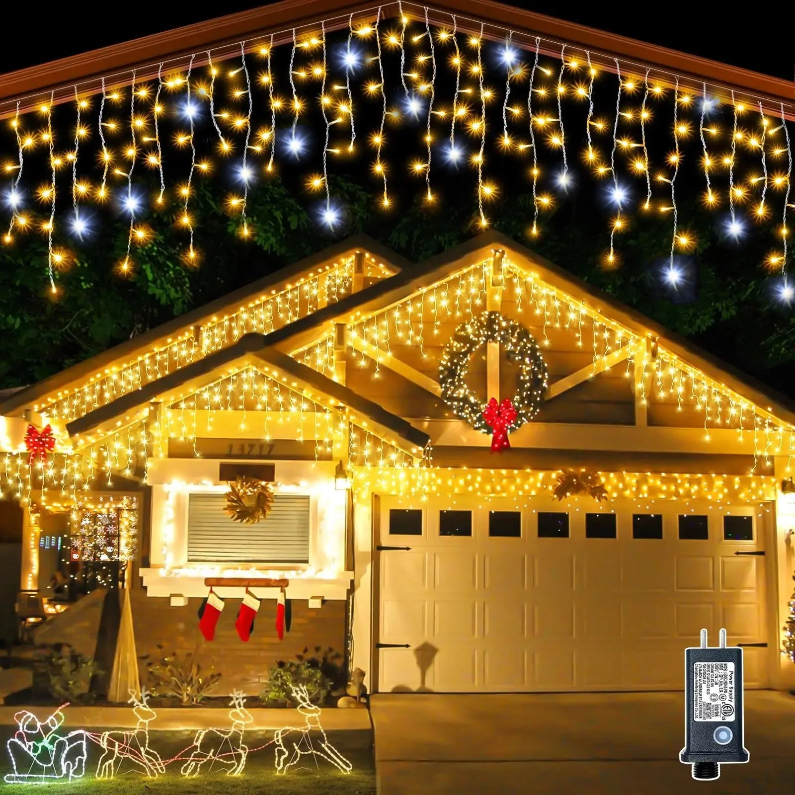 2025 LED Icicle Street Garland (4m × 0.6m)