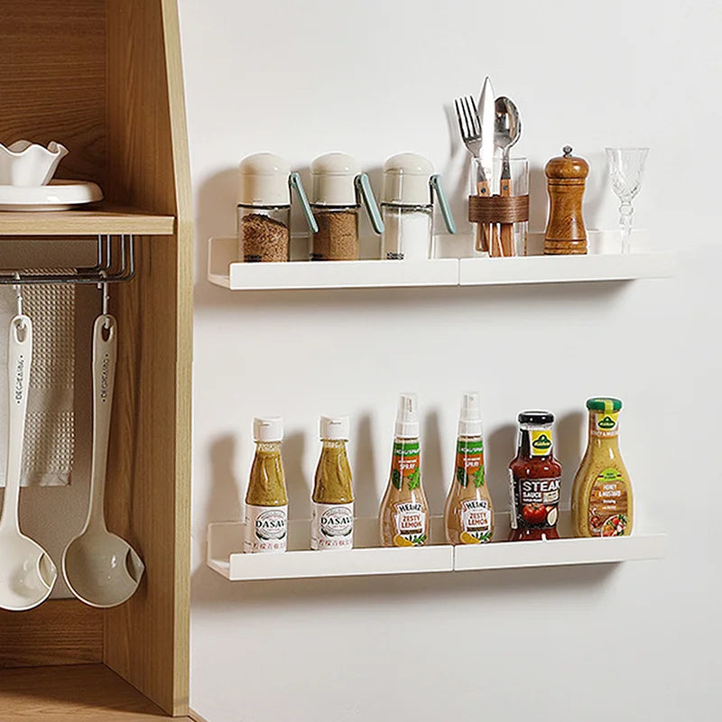 No-Drill Bathroom Makeup & Shower Shelf